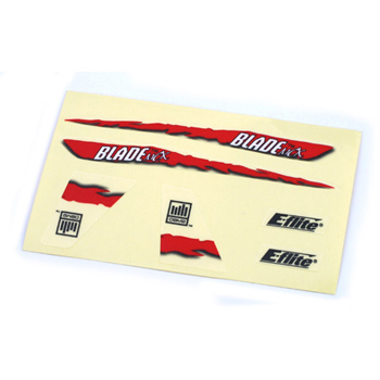 DECALS E-flite  BLADE mCX2 BLU/ARGENTO