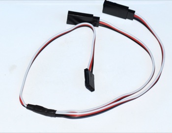 STRIGHT Y EXTENSION WIRE FOR FUTABA - 30 CM